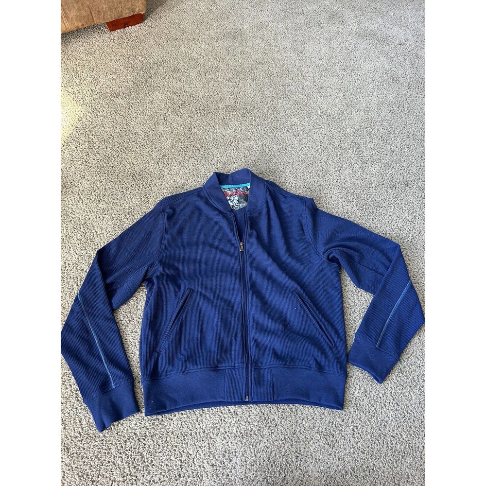Robert Graham Jacket Mens M Blue Track Coat X Casual Running Hiking Stretch